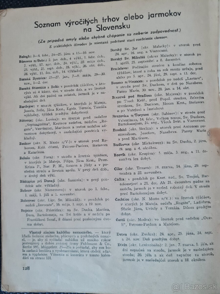 Misijný kalendár 1940 - 6