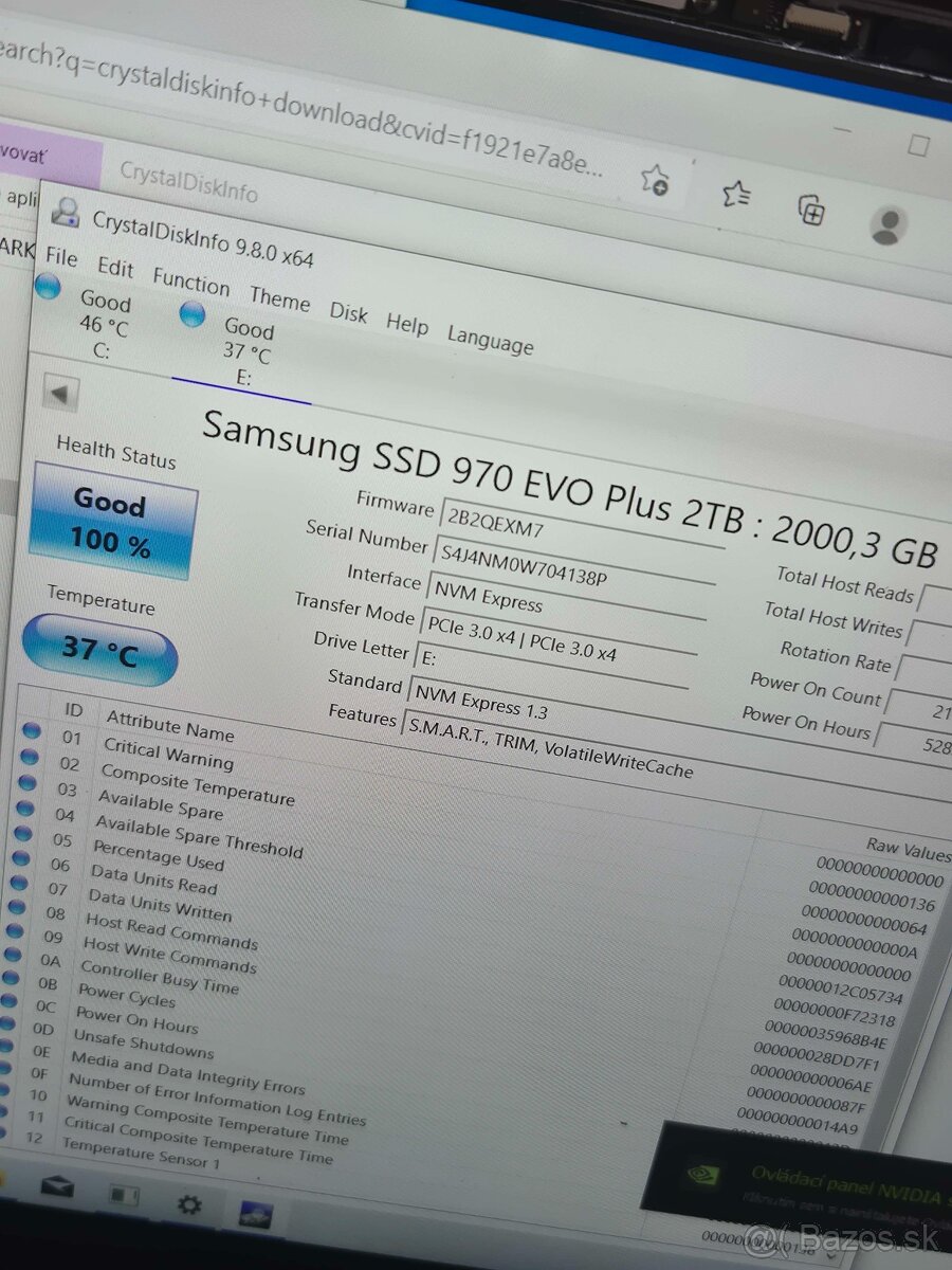 Samsung 970 EVO Plus SSD 2TB, ZDRAVIE 100% - TOP STAV - 6