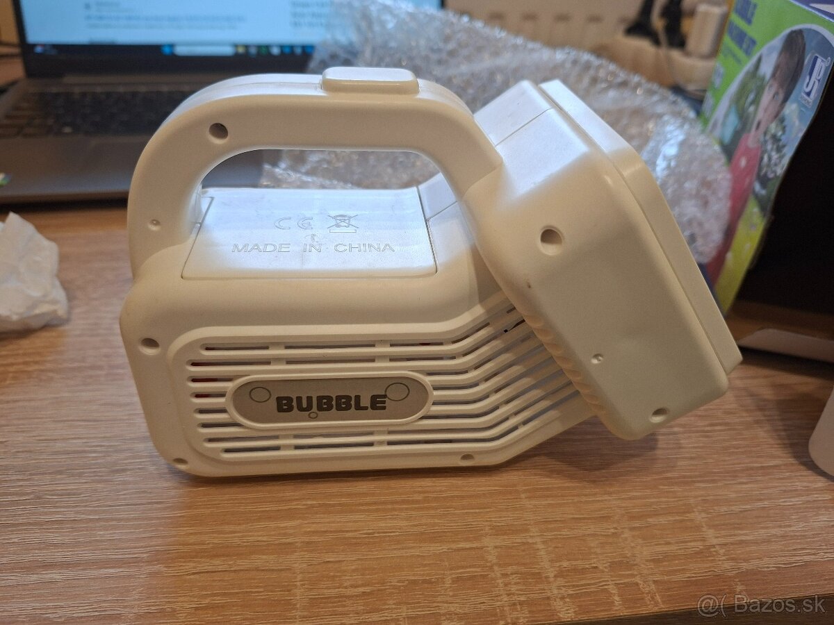Prenosný bublifuk biely - 6