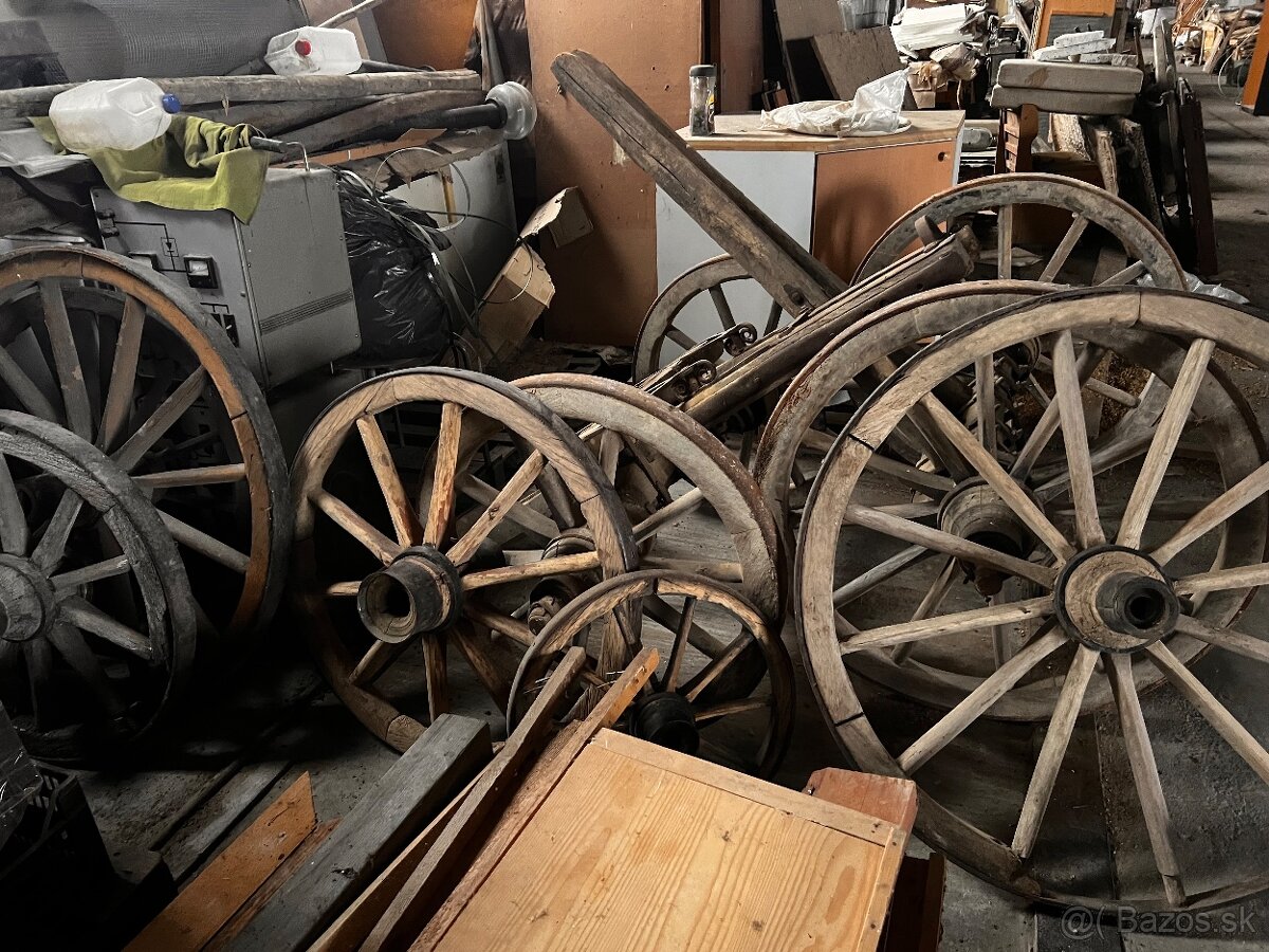 drevená dekorácia voz - 6