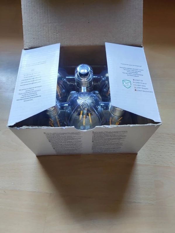 LED žiarovky LVWIT, 6 kusov, 4W, E27 - 6