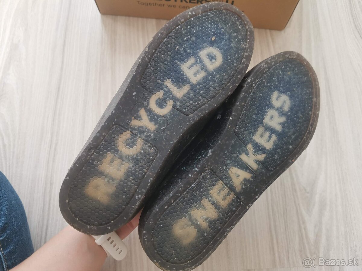 Čierne dámske ekologické tenisky Recykers č. 38 - 6