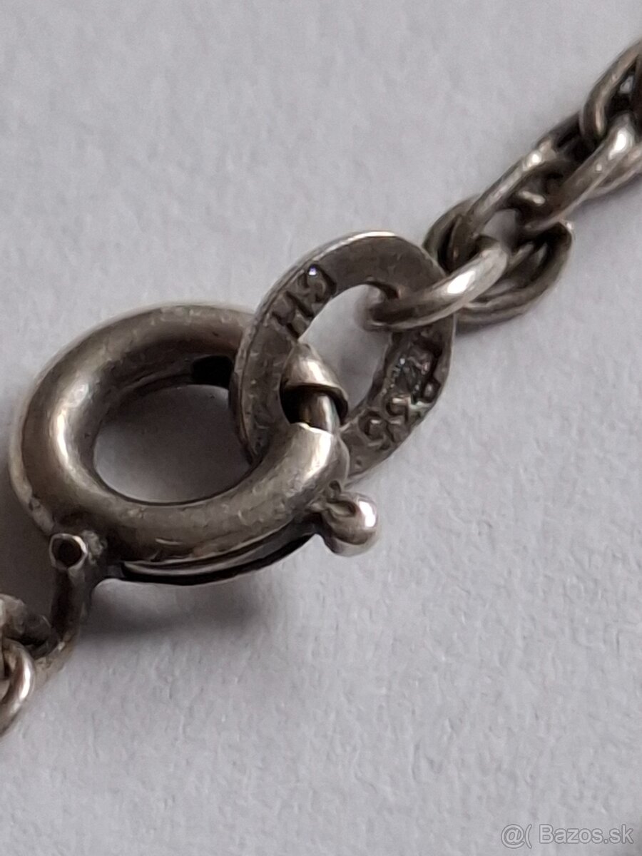 Strieborný náhrdelník s ružičkami - 6