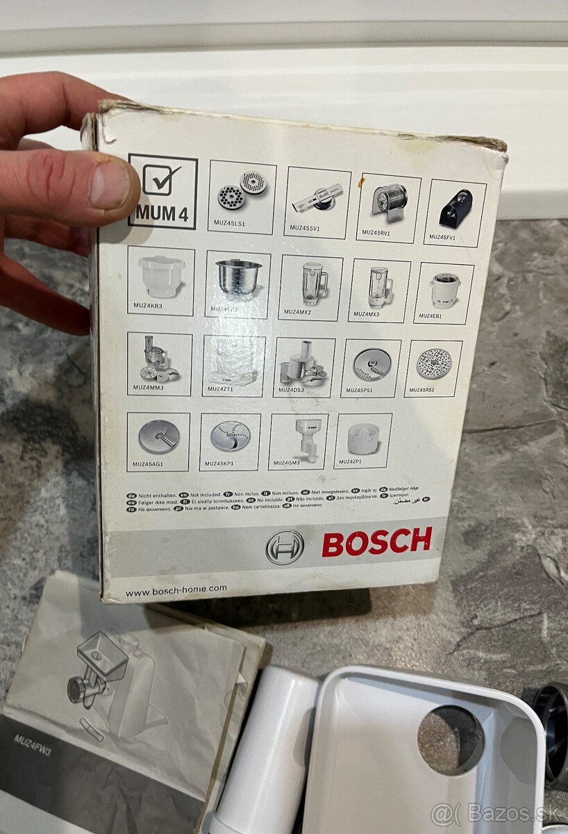 Mlynček Bosch mum 2-4 na kuchynský robot - 6