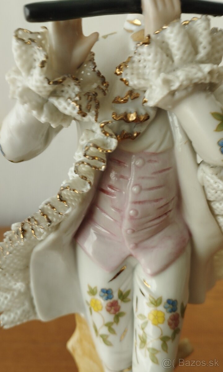 Starožitná porcelánová soška - 6