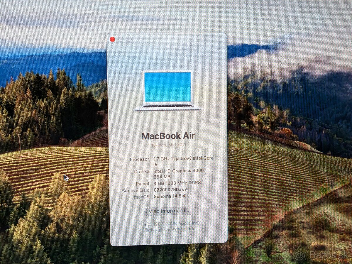 MacBook Air 13 - Intel Core i5, 4G/128G, macOS Sonoma 14 - 6