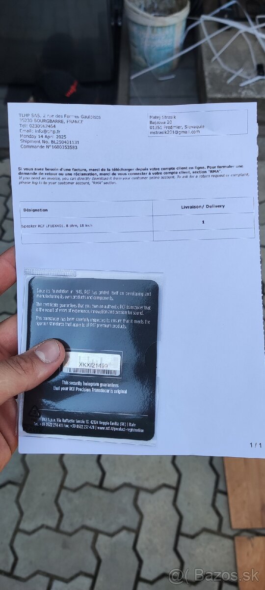 Predám 2ks RCF LF18X401 - 6