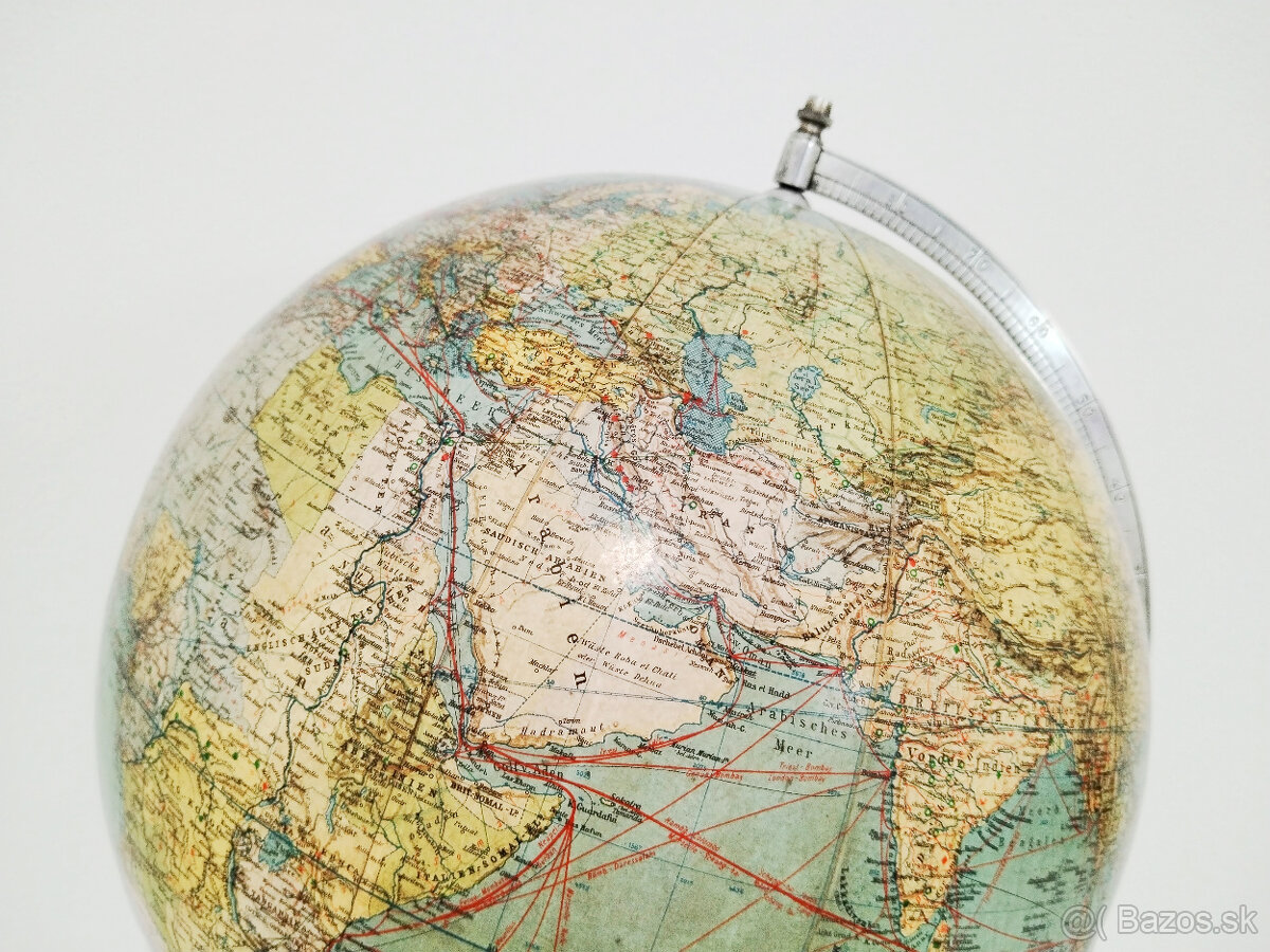 starožitný glóbus Columbus - 6