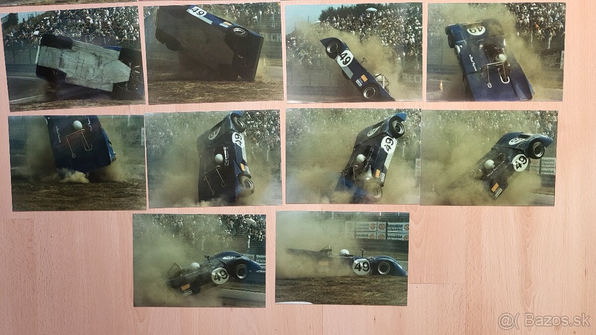 Oldtimer GP 95 Nürburgring tiskové barevné fotografie nehod - 6
