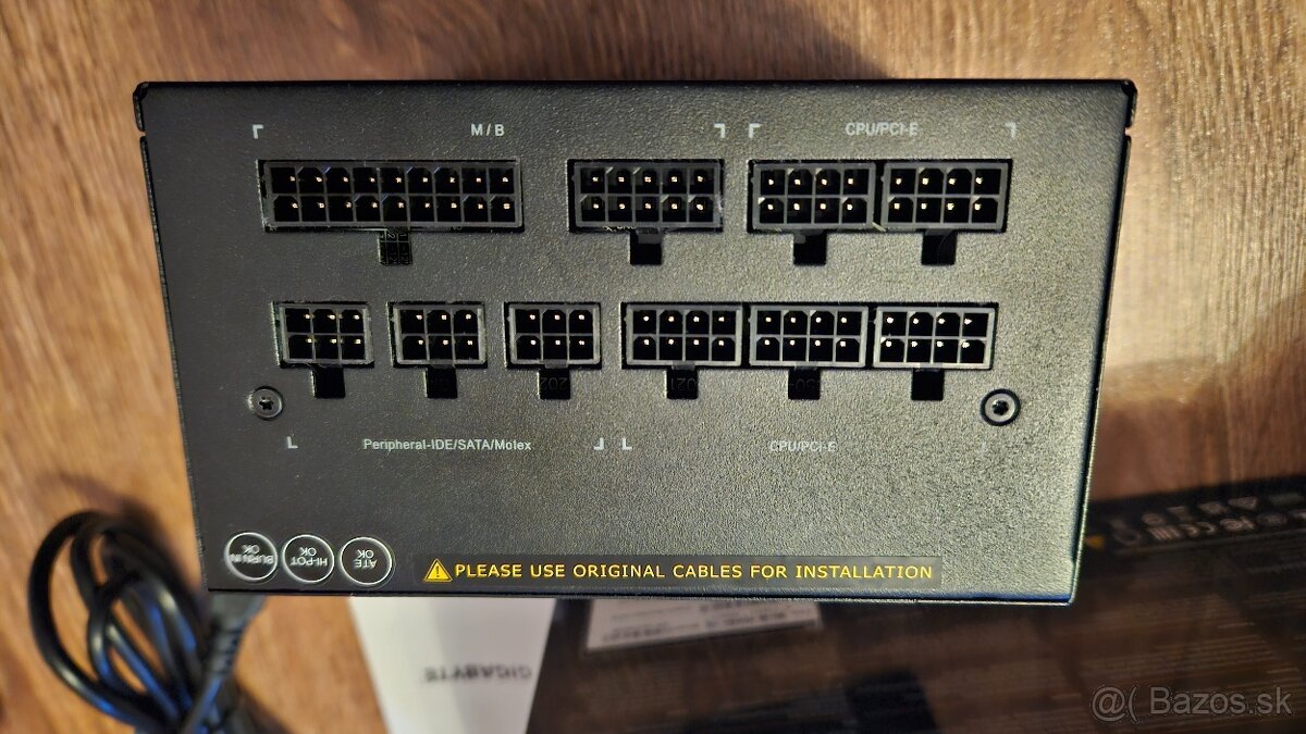 GIGABYTE zdroj 750W 80PLUS Gold Modular PG5 V2 GP-UD750GM - 6