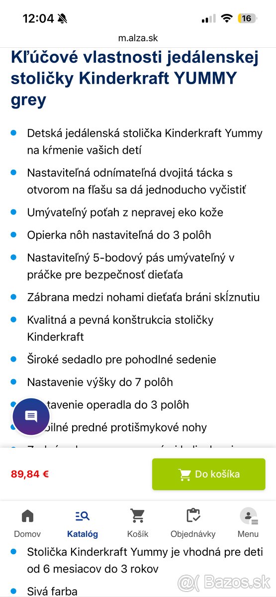 Jedálenská stolička - 6