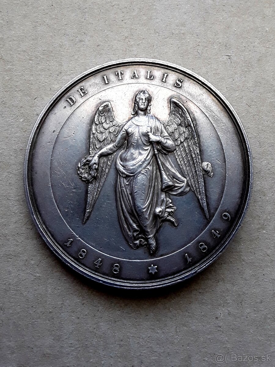 Strieborná medaila maršál Radetzky, vzácna - 6