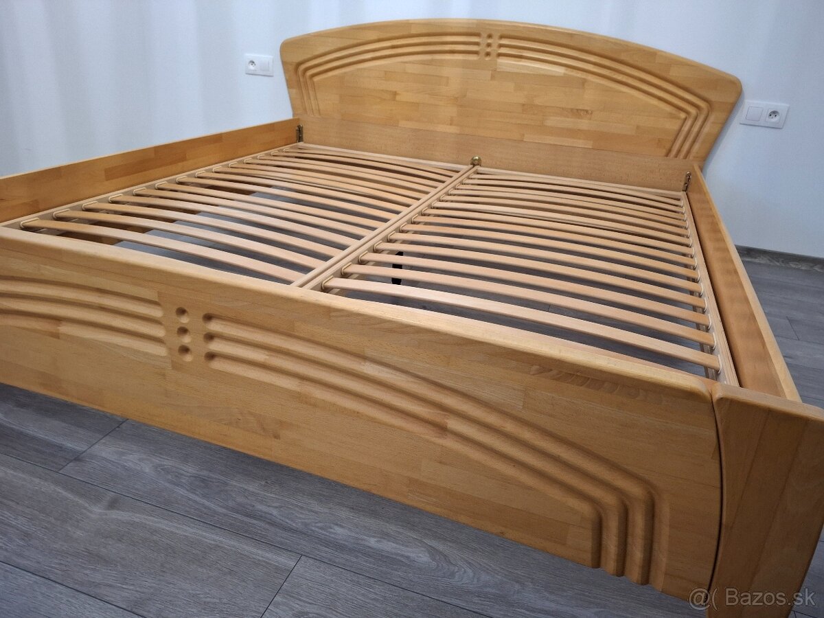 Manželská posteľ -masív - 6