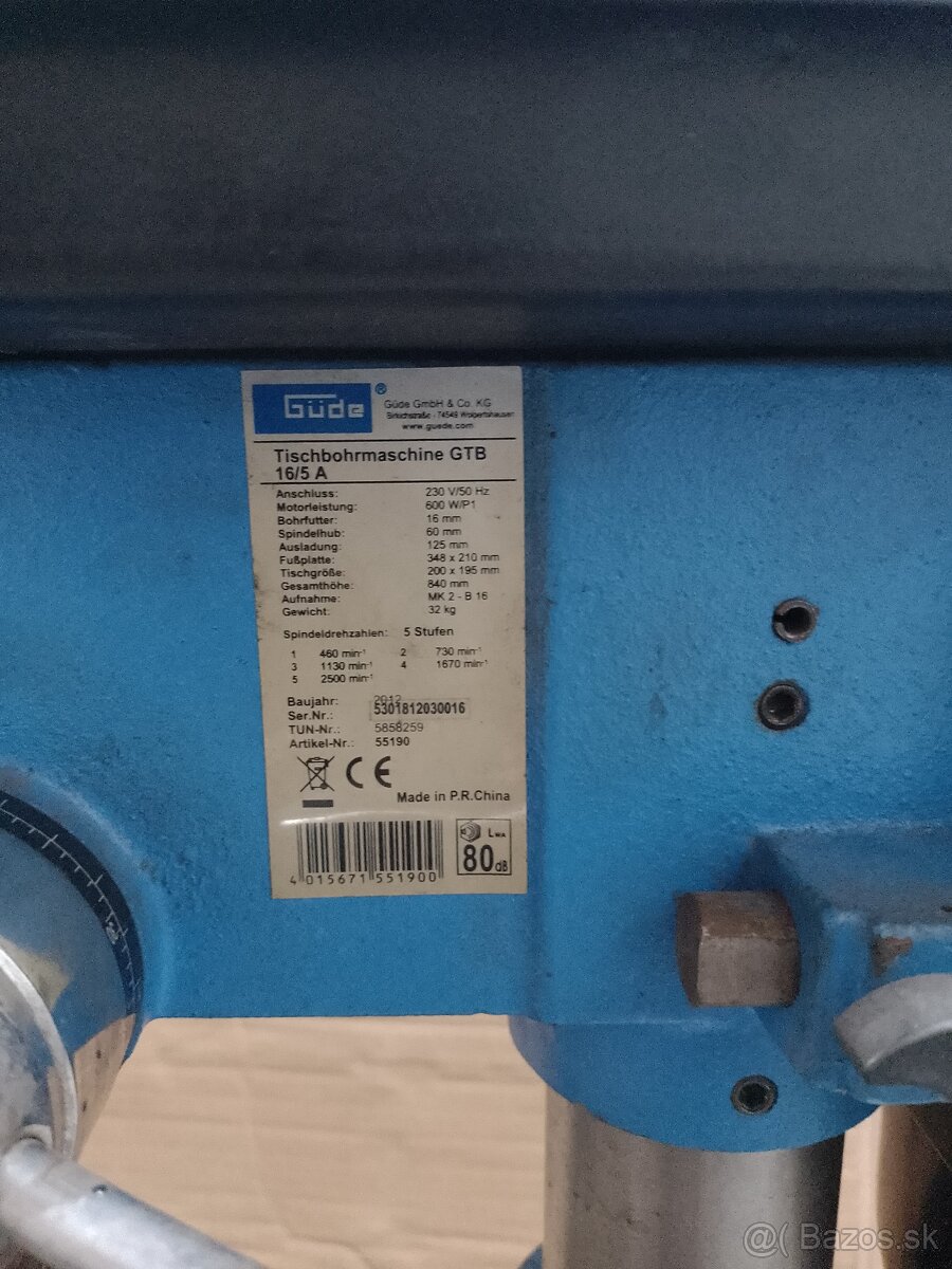 Stolová vŕtačka - 6