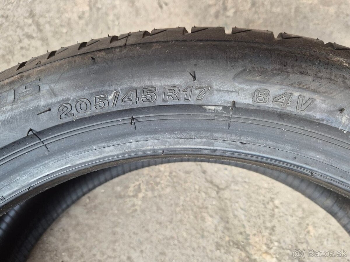 205/45r17 letné 4 ks BRIDGESTONE - nejazdené - 6