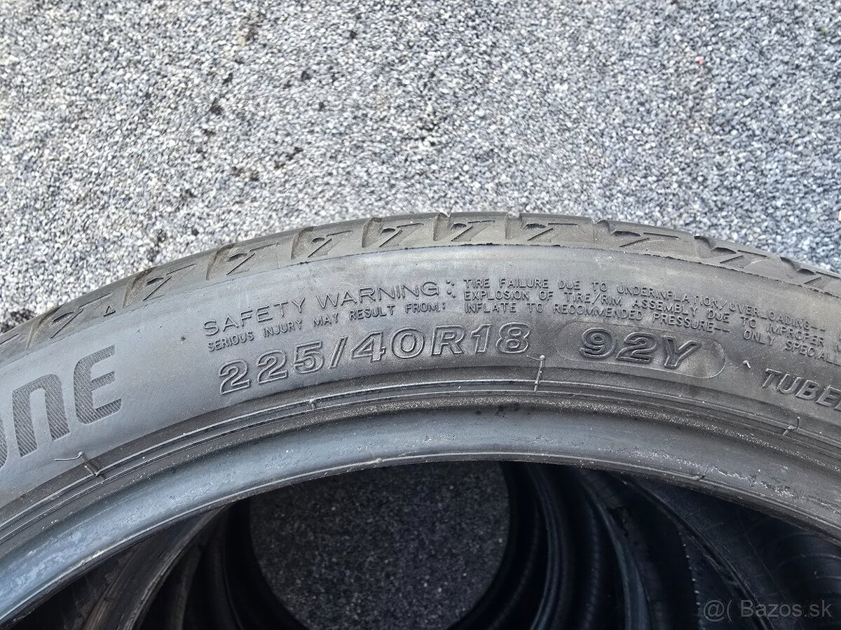 225/40r18 Letne pneumatiky Bridgestone - 6