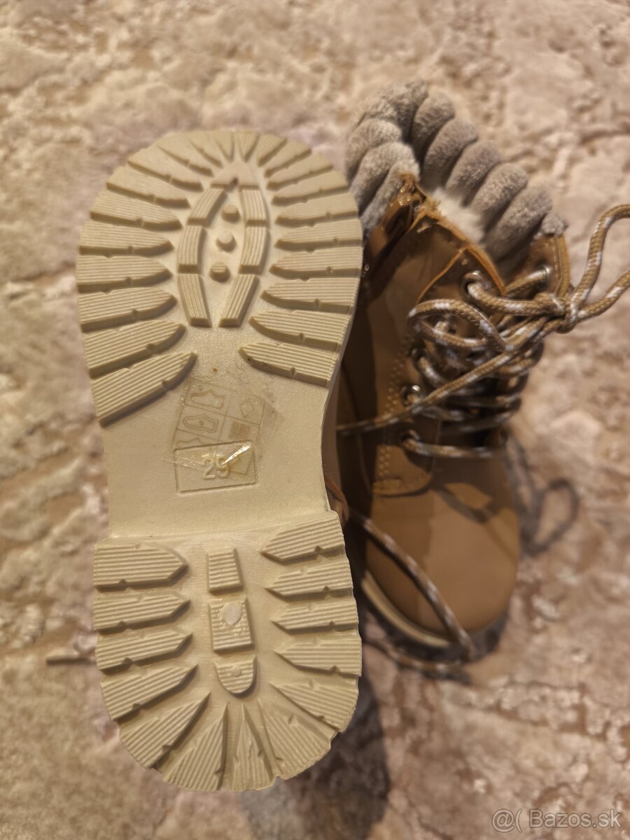 Zimné detské topánky s kožušinkou -NOVÉ - 6