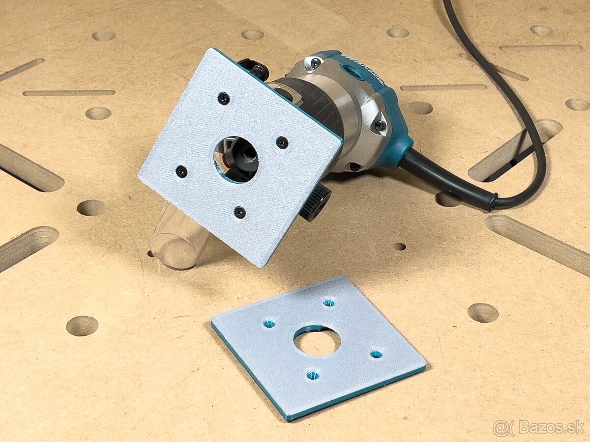 Štvorcová základňa 100x100 mm pre Makita RT0702C - 6