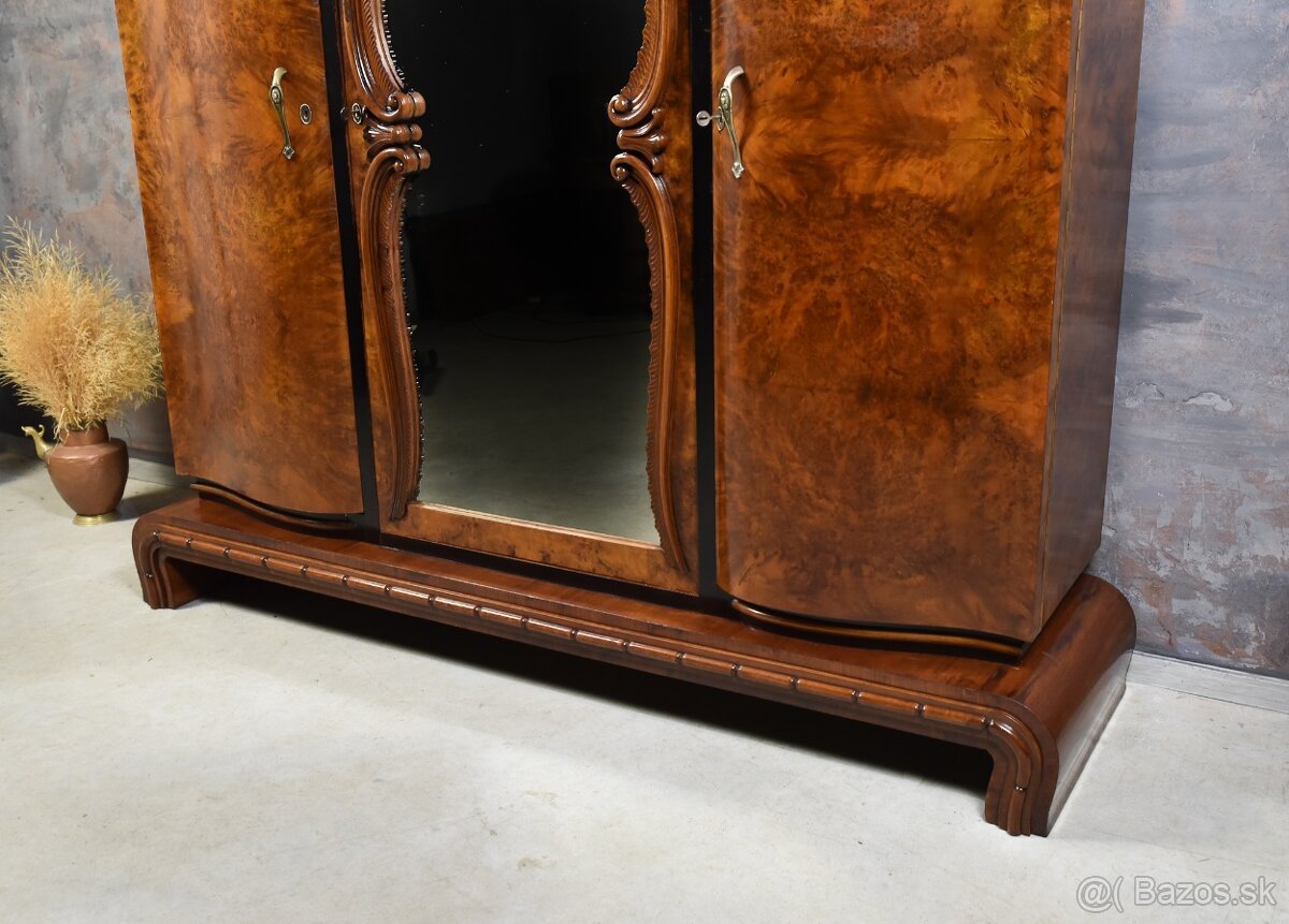 Starožitná Skriňa- ART DECO 1930 po renovácii - 6