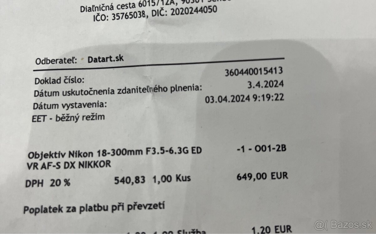 objektív Nikkor 18-300 - 6