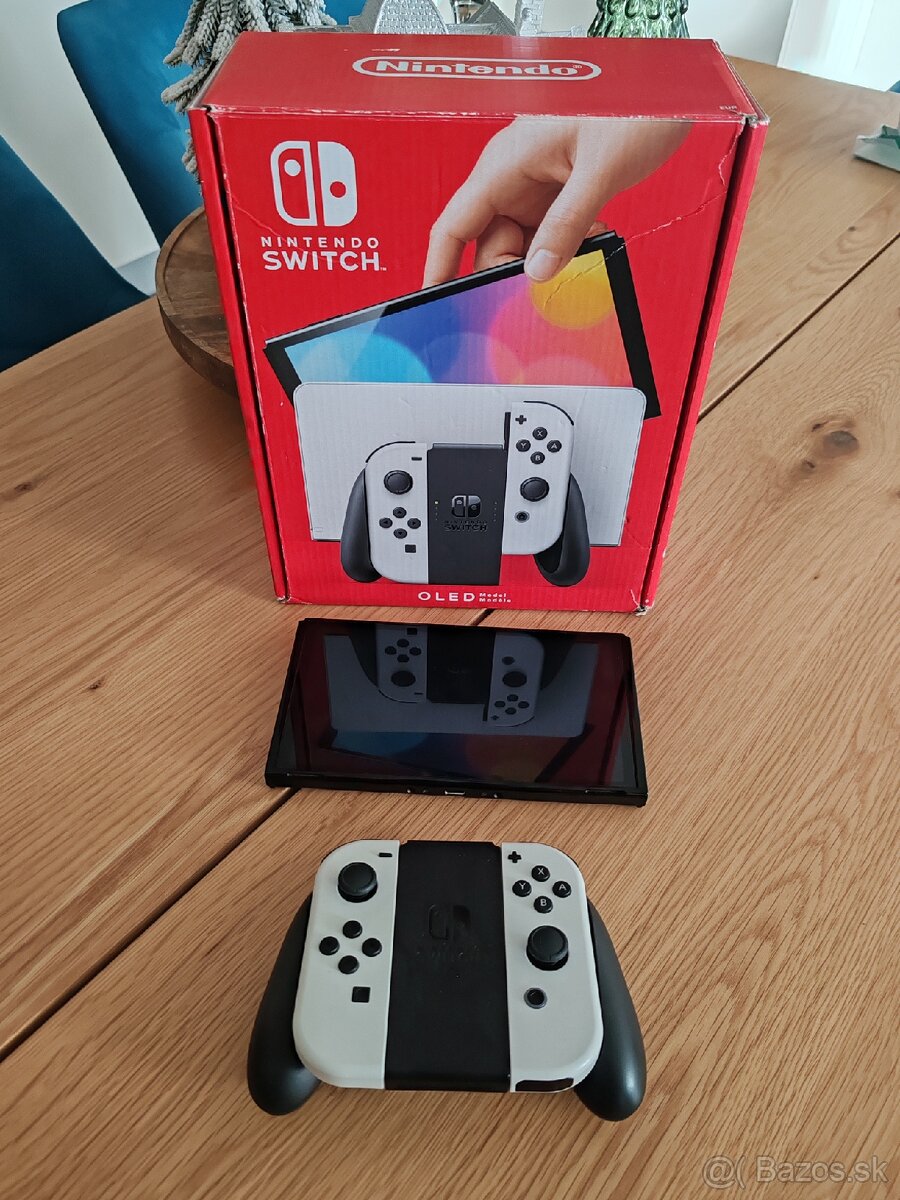 Nintendo Switch Oled-white+hry - 6