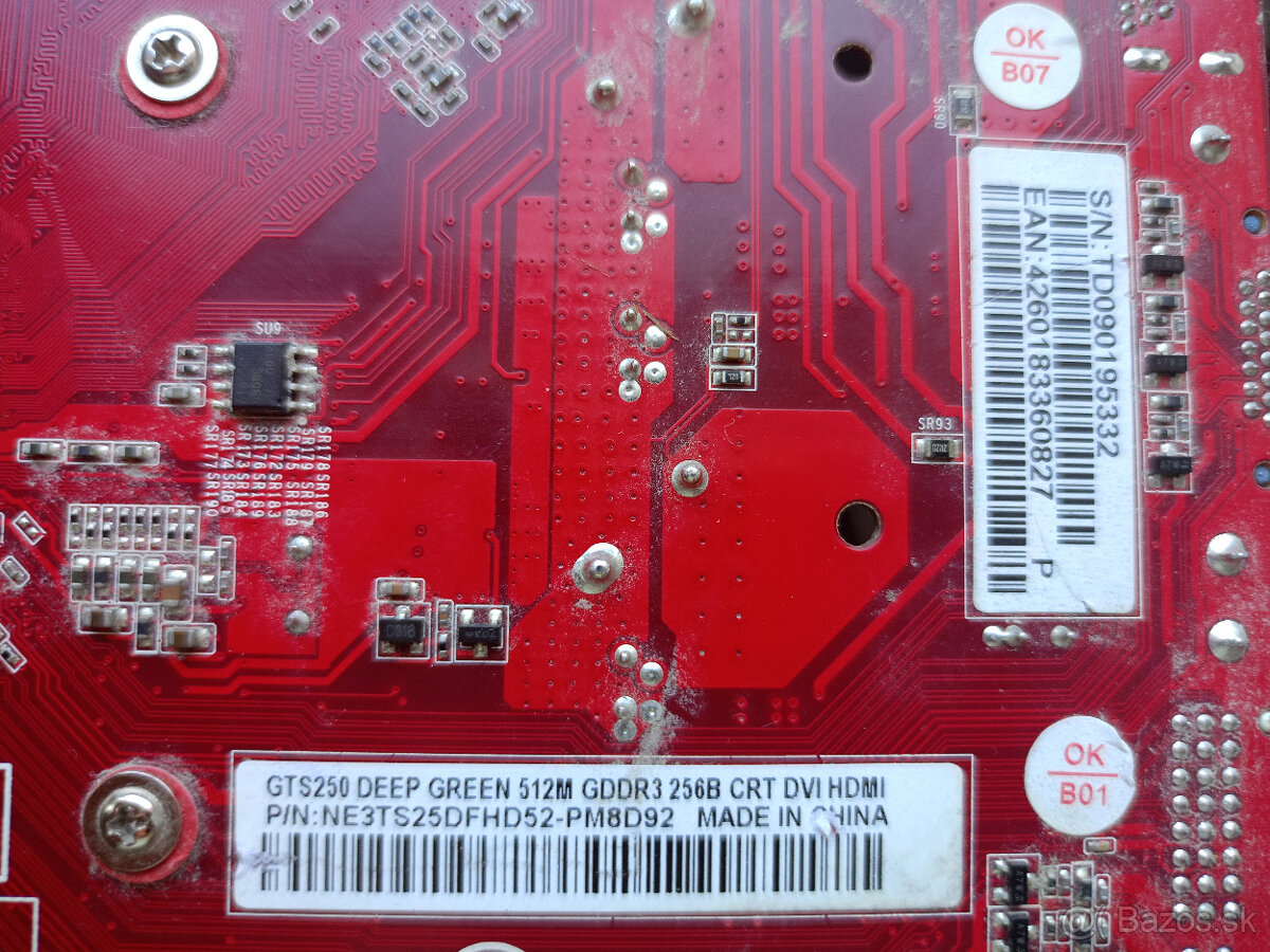 Grafická Karta GAINWARD GTS250 512MB DDR3 - 6