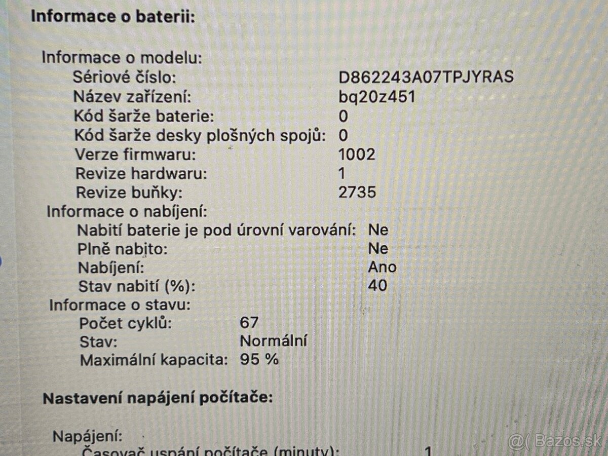 Macbook air 2020, M1, 16GB - 6