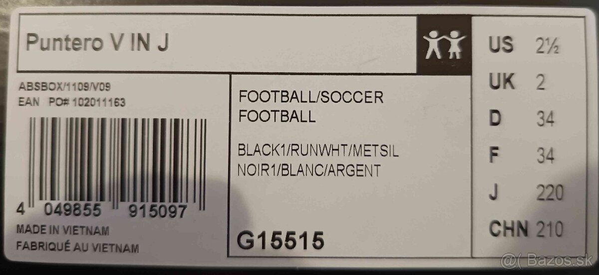 Kopačky detské ADDIDAS, rôzne veľkosti, skoro ako nové - 6