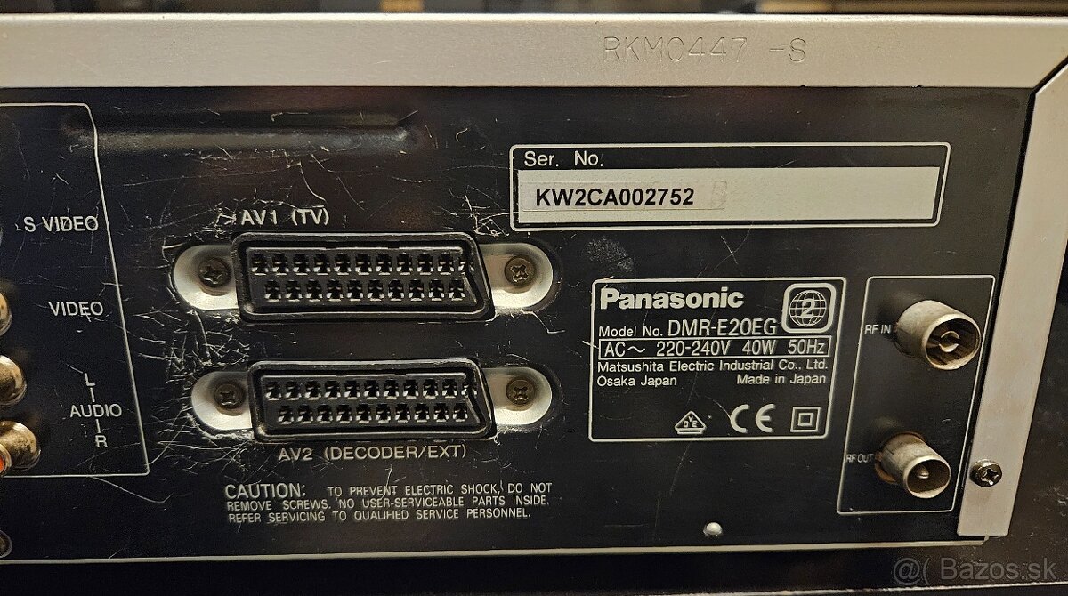 Predám funkčný DVD rekordér Panasonic - 6