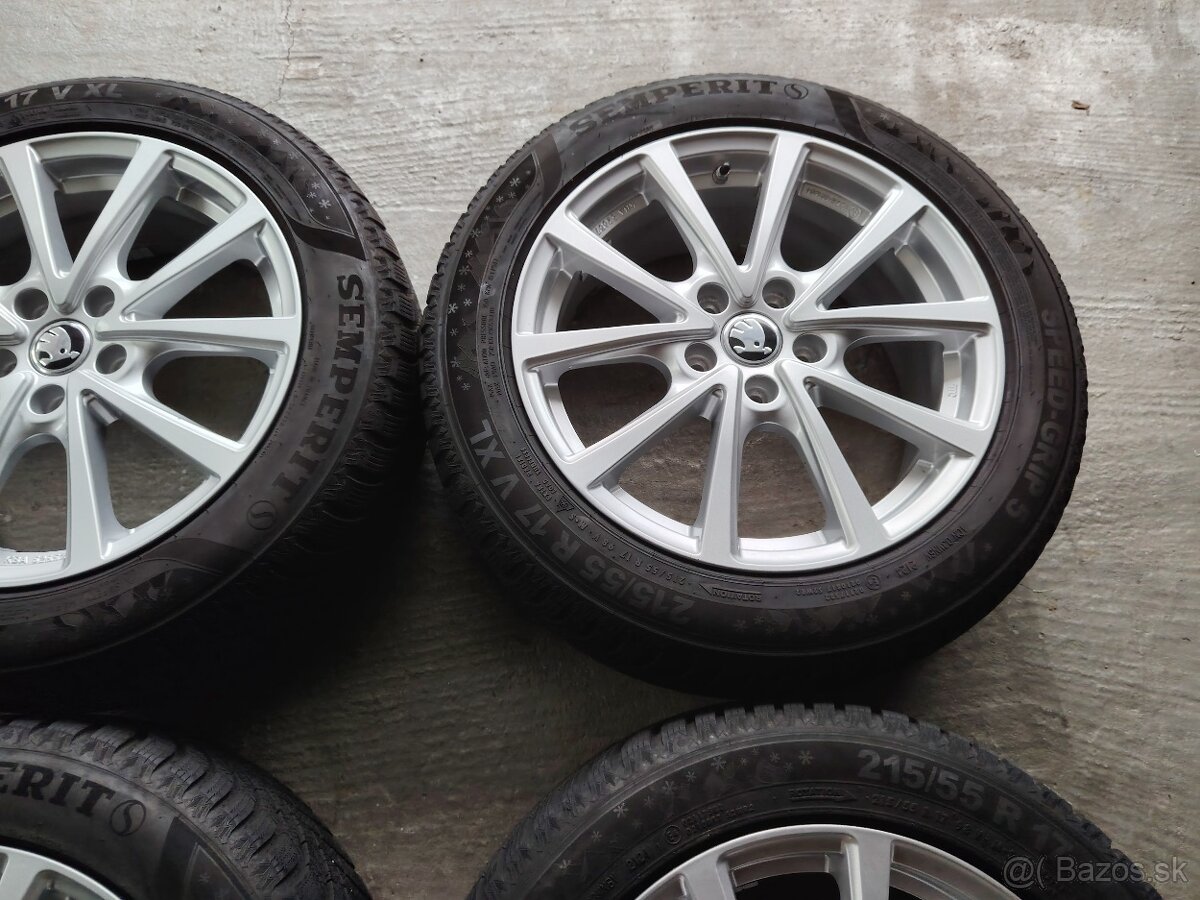 Elektróny zimné R17 5x112 Škoda Volkswagen Seat - 6