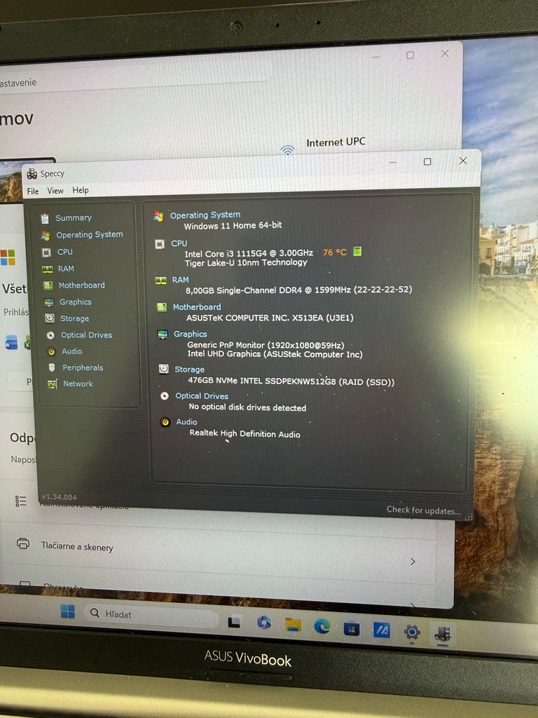 Asus vivobook 15 ,512gb nvme ssd - 6