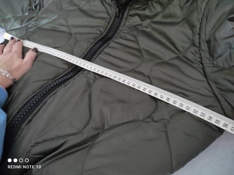 Prechodná olivová prešívaná bunda -M,L - 6