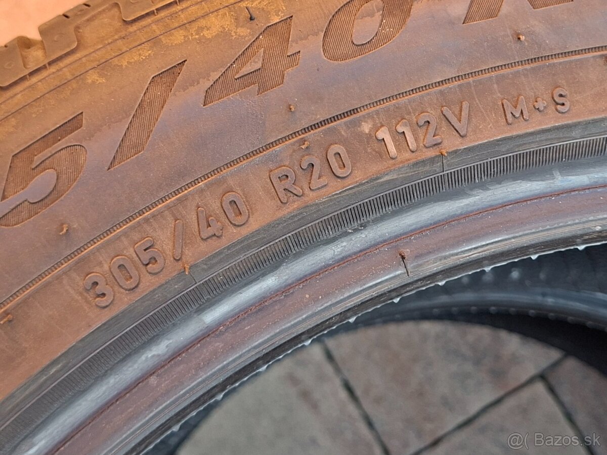 Predám zimné pneu.Pirelli dvojrozmer-R20 - 6