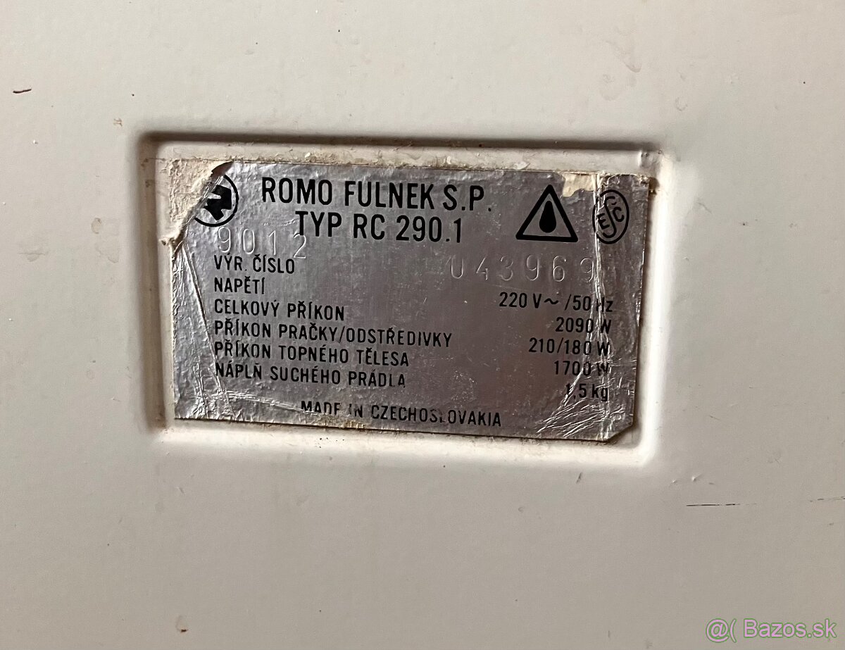 práčka Romo kombi - 6