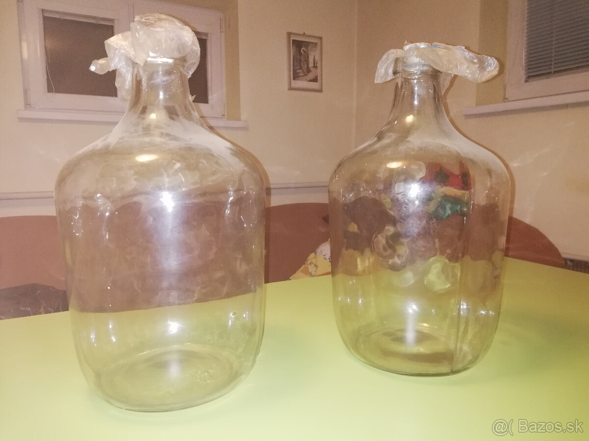 Sklenené demižóny 10 L – 2 ks - 6