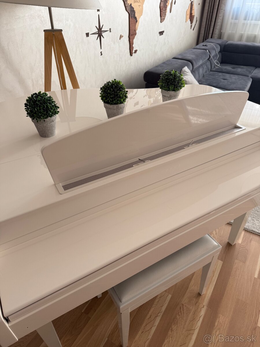 Predám digitálny klavír YAMAHA CLP-665GPWH - 6