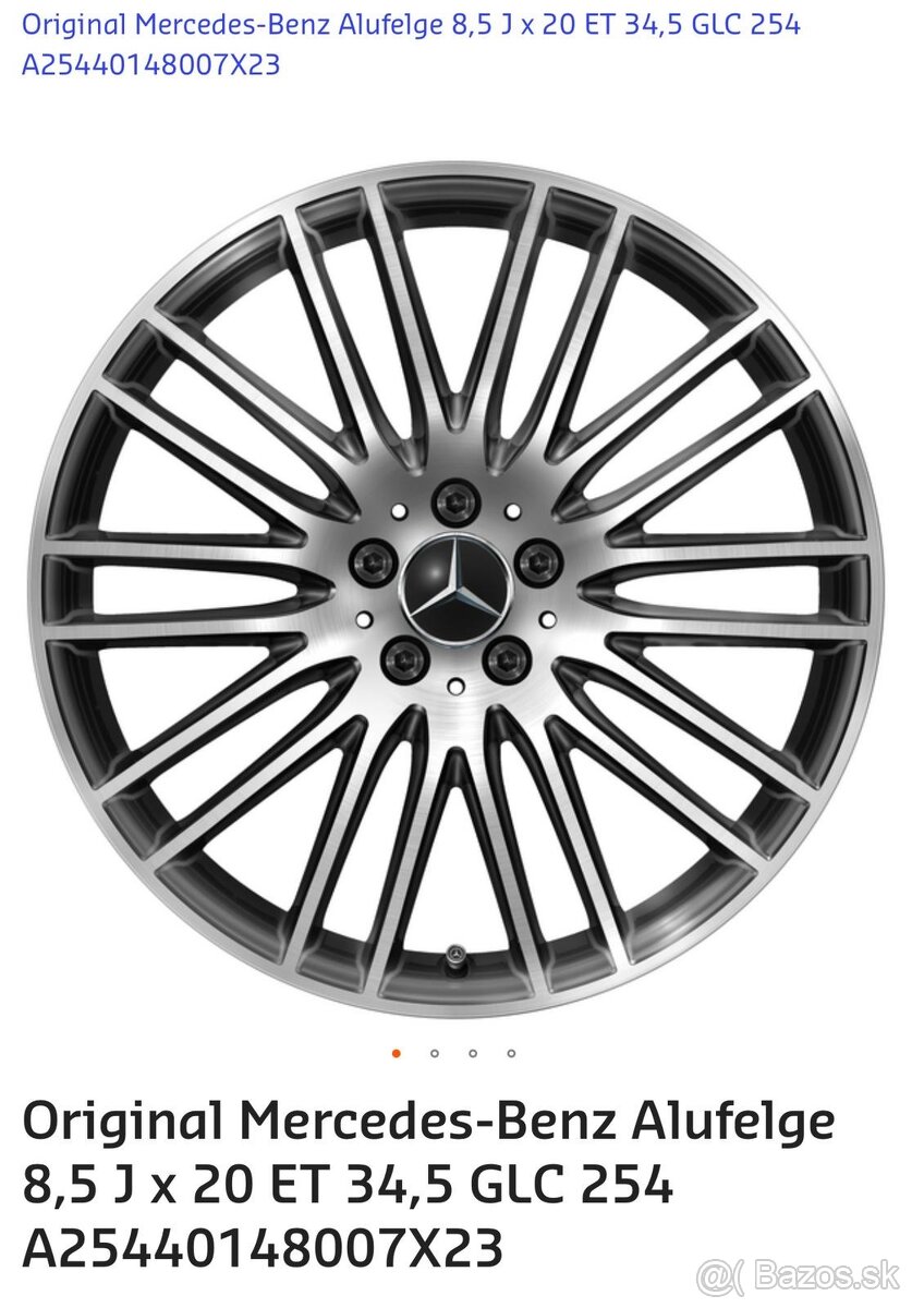 Nové originál kola Mercedes GLC X254 R20 - 6