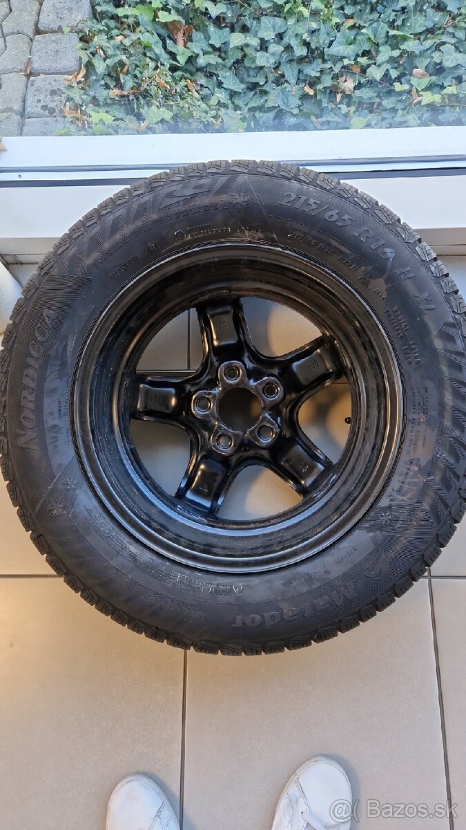 Predam nove zimne kolesa (pneu+disky+puklice) 16" - 6