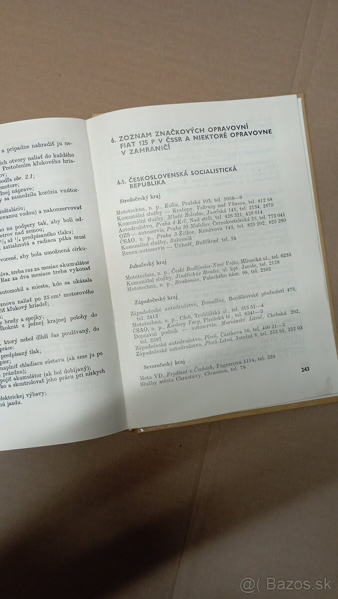 Fiat 125p príručka, návod k obsluhe... - 6