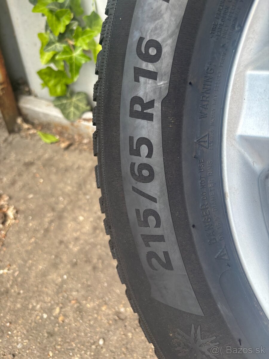 alu enzo 6,5x16 et 33 5x112+215/65 r 16 michelin a5 - 6