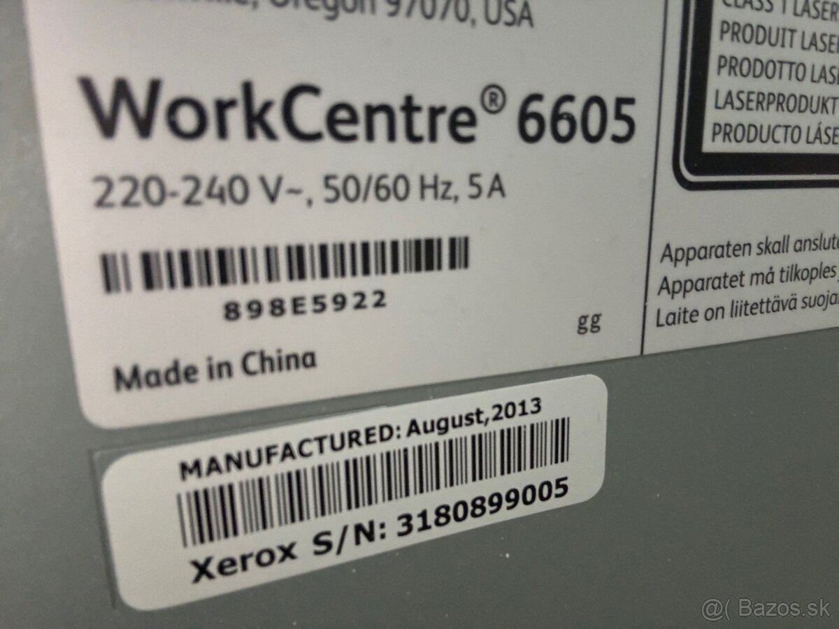 Sieťová tlačiareň XEROX 6605 - 6