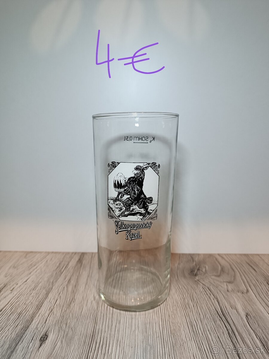 České pivové poháre 4 - 6
