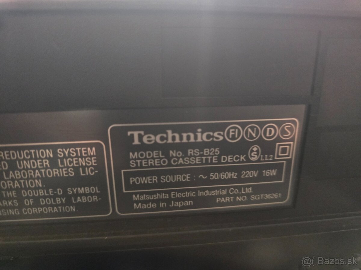 Technics RS-B25 vintage kazetový deck - 6