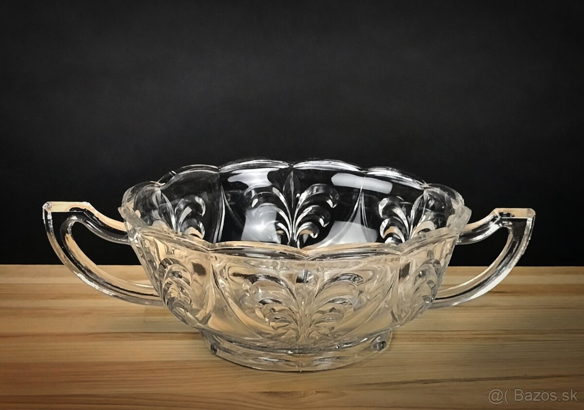 Retro poháre, Rigopal Industrial Argentina, sklenené misy... - 6