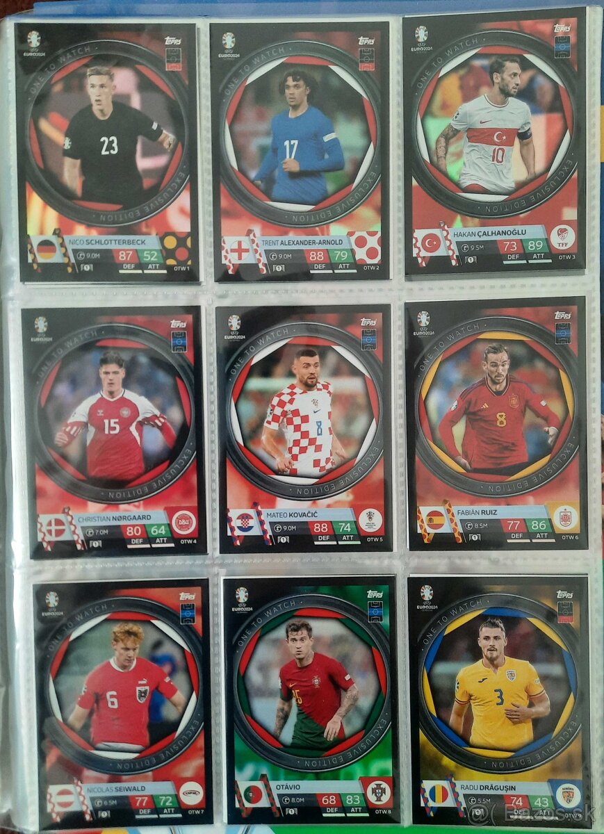 EURO 2024 MATCH ATTAX futbalové kartičky - predaj/výmena - 6