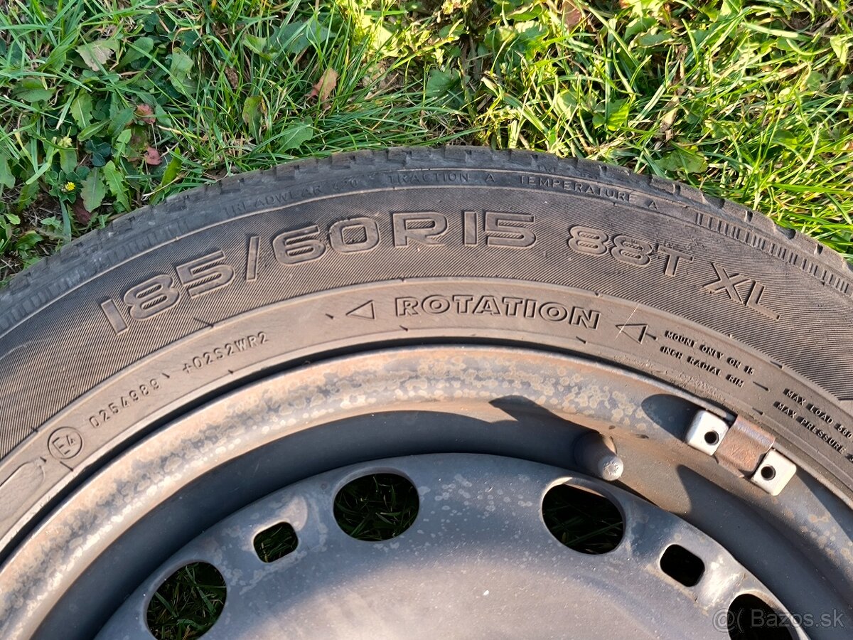 Disky R15 ET38 5x100 + zimné pneu 185/60 R15 - 6