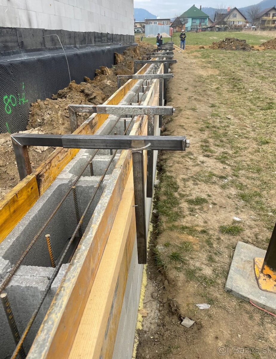 Prenájom debnenia - stropné , stenové , vencové svorky - 6