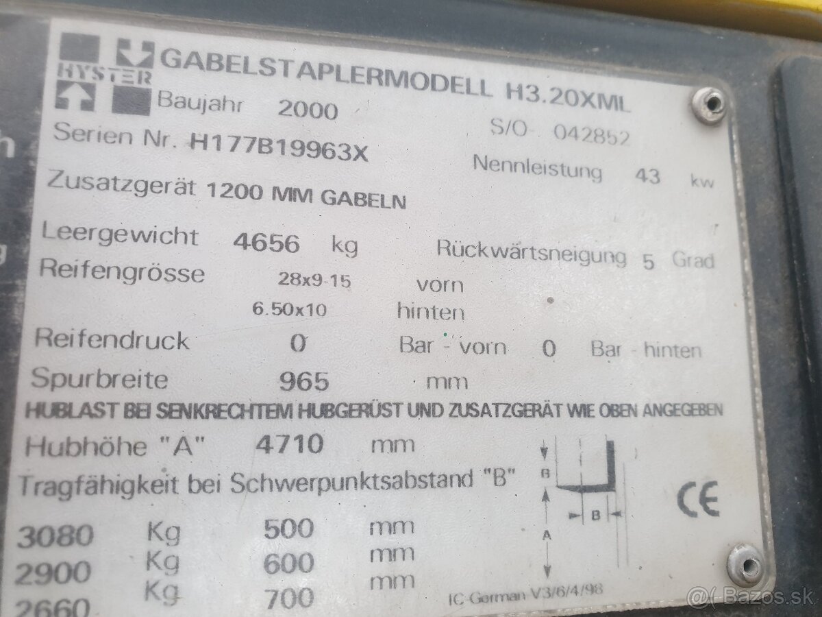 HYSTER 3,20 XML, diesel - 6