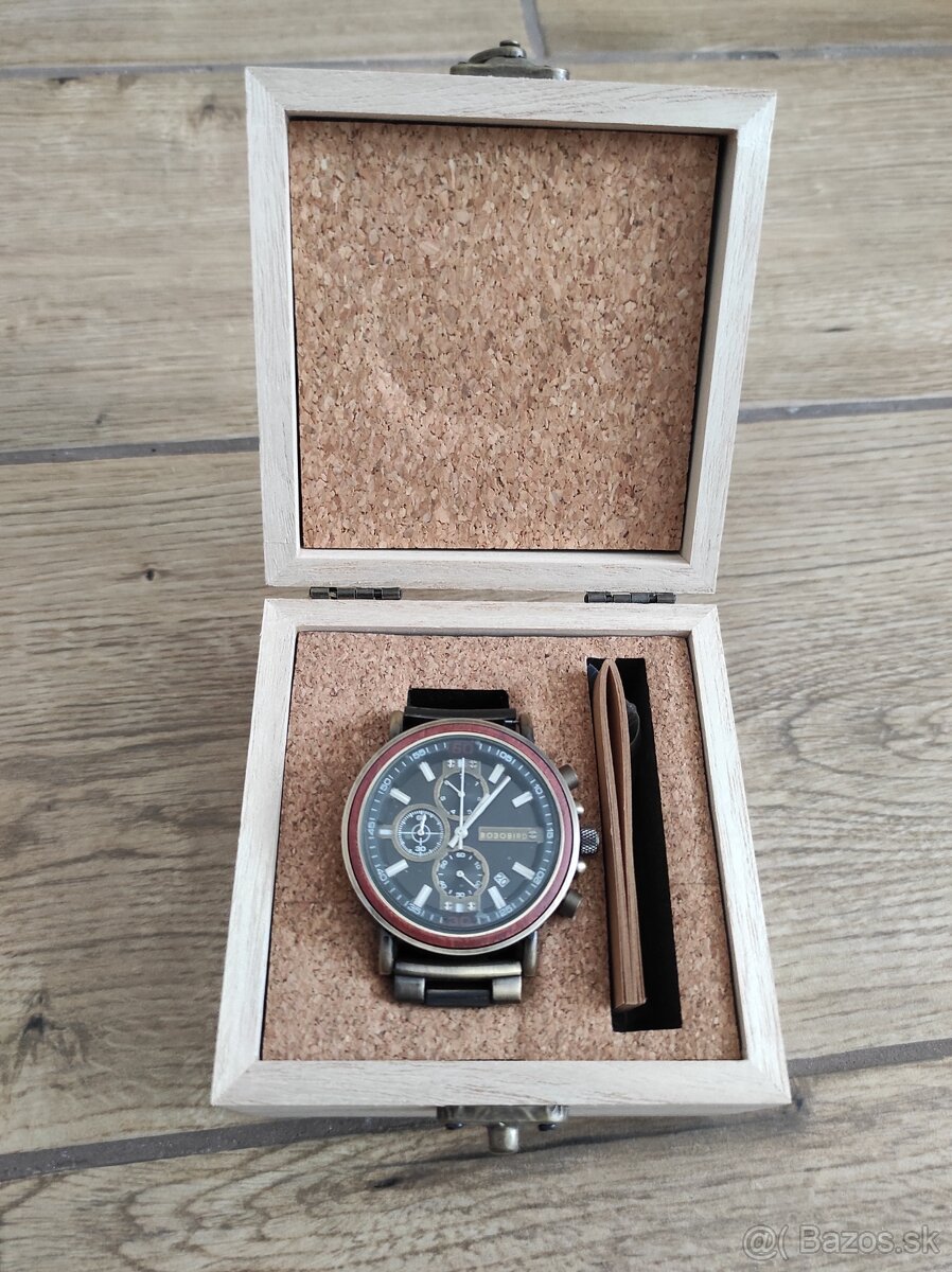 Pánske drevené hodinky - 6