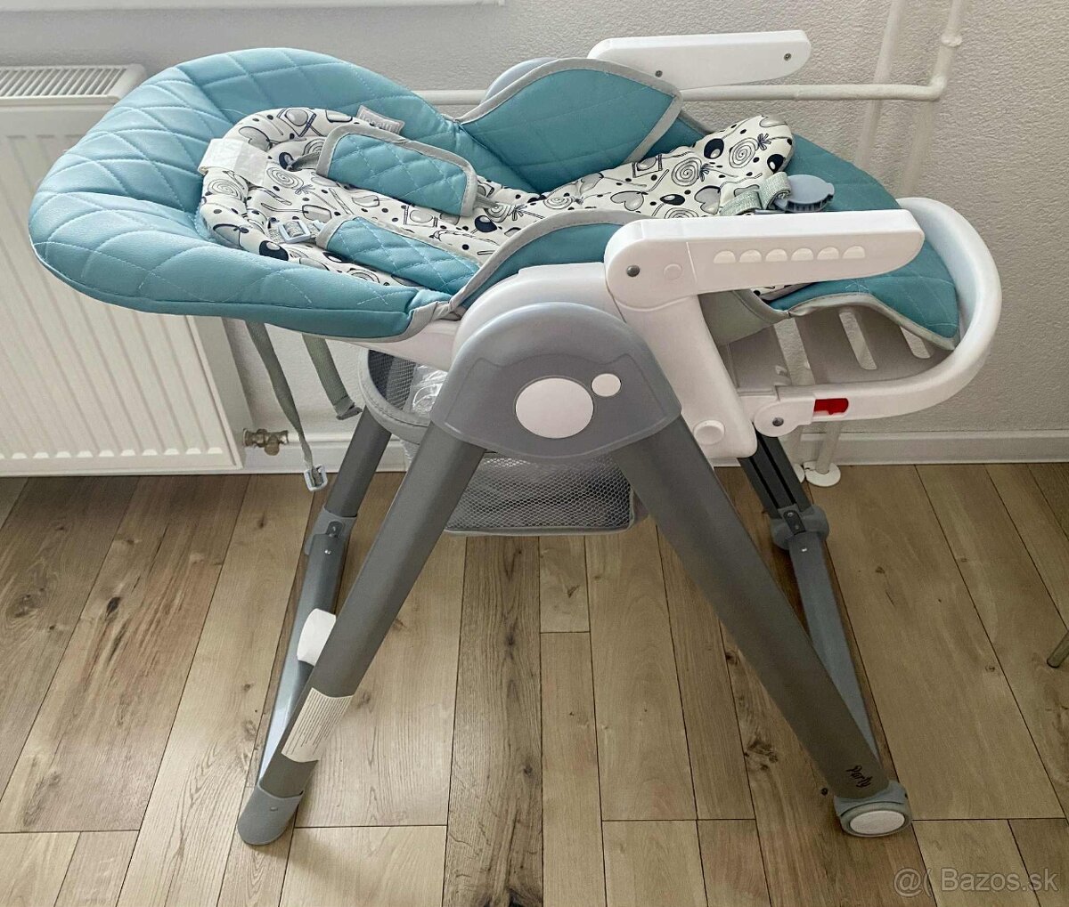 Jedálenská stolička Lorelli PARTY LEATHER COOL BLUE - 6